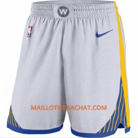 Golden State Warriors Homme Shorts Blanc Nike Swingman